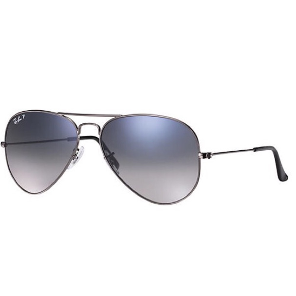 Ray-Ban Blue/Gray Gunmetal Polarized Aviators